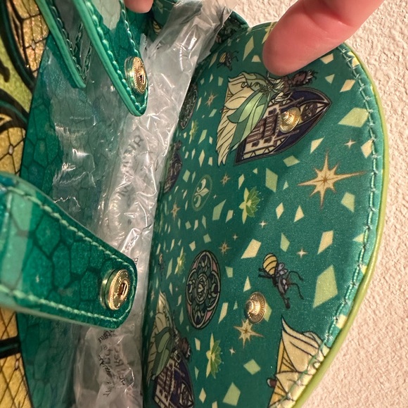 NWT Disney Princess Stained Glass Tiana Green Mini Backpack & Matching Ears - Picture 11 of 12